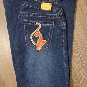Baby Phat jeans pink logo size 9 SOLD